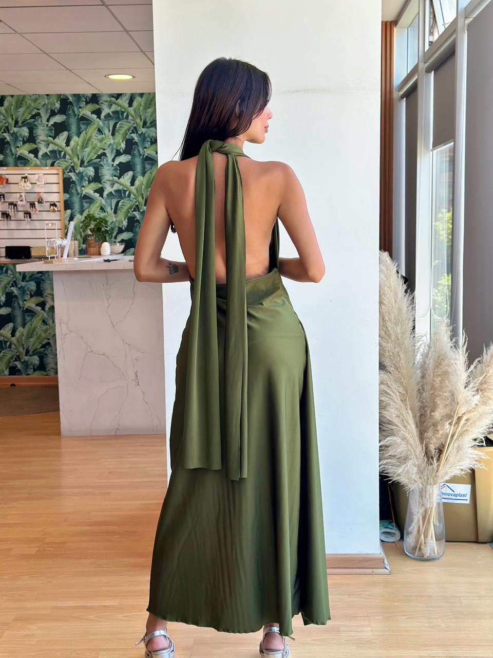 Vestido Colomba - Verde Olivo