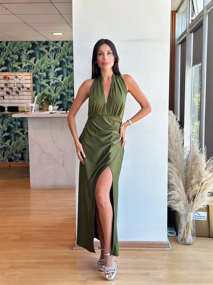 Vestido Colomba - Verde Olivo