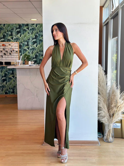 Vestido Colomba - Verde Olivo