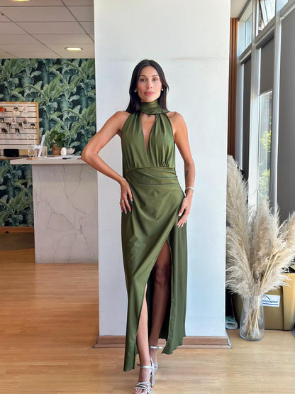 Vestido Colomba - Verde Olivo