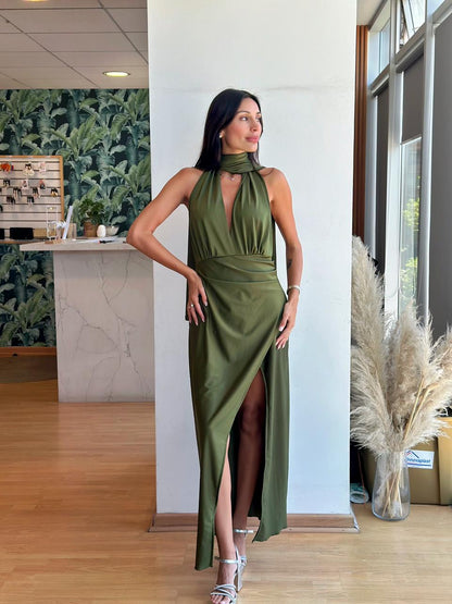 Vestido Colomba - Verde Olivo