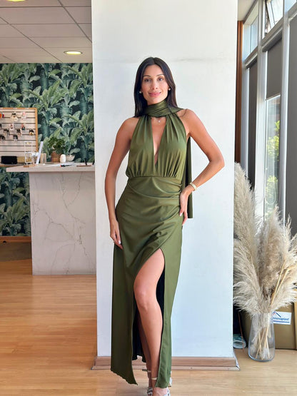 Vestido Colomba - Verde Olivo