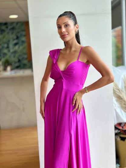 Vestido Kala - Magenta una manga