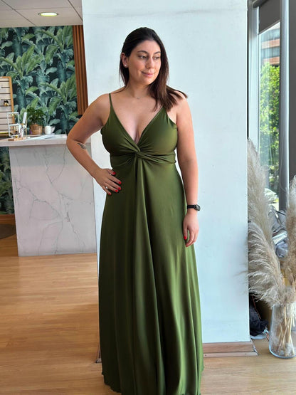 Vestido Lina - Verde Olivo