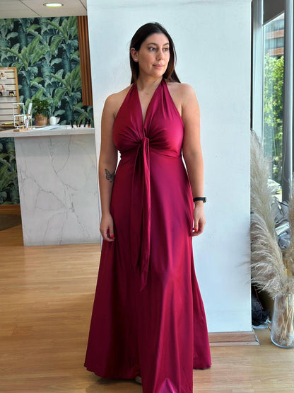 Vestido Luciana - Borgoña