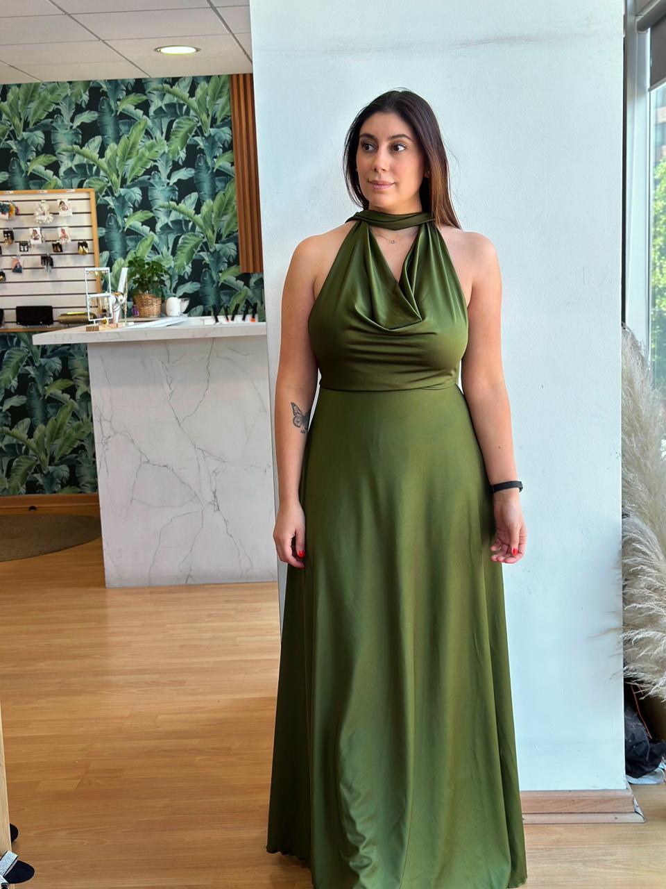 Vestido Luciana - Verde Oliva