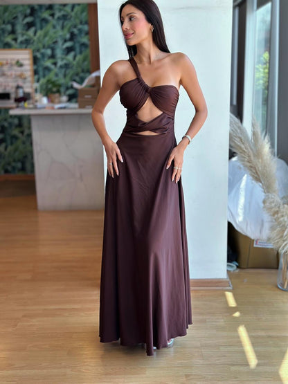 Vestido Nerea - Café Chocolate