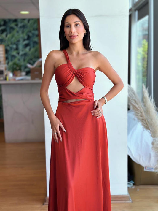Vestido Nerea - Terracota