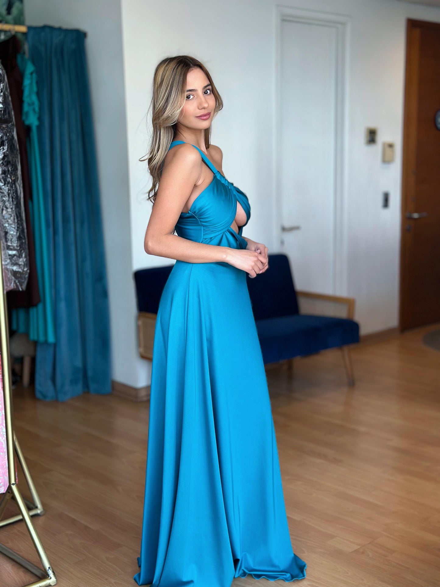 Vestido Nerea - Turquesa