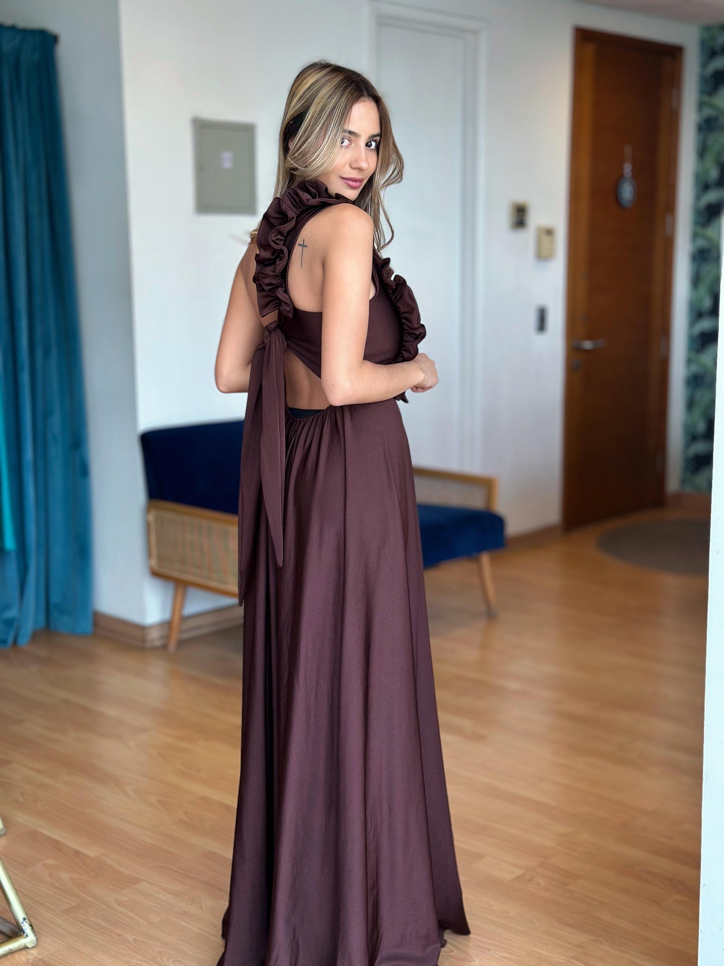 Vestido Pilar - Café Chocolate