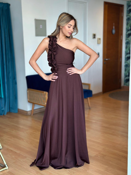 Vestido Pilar - Café Chocolate