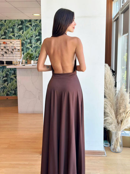 Vestido Luciana - Café Chocolate