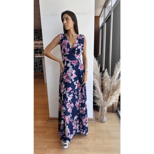 Vestido Olivia Azul Marino - Cathalea