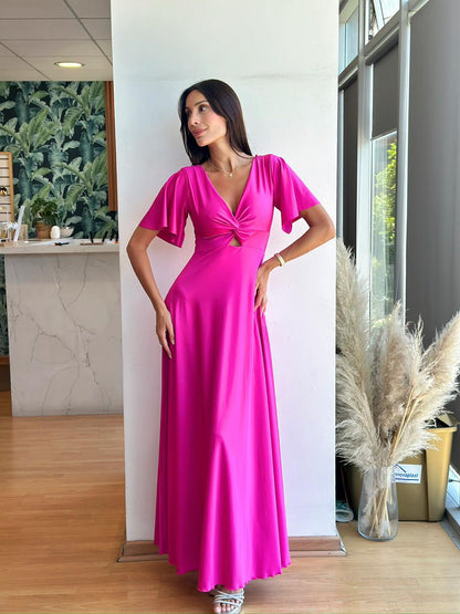 Vestido Clara - Fucsia Talla L