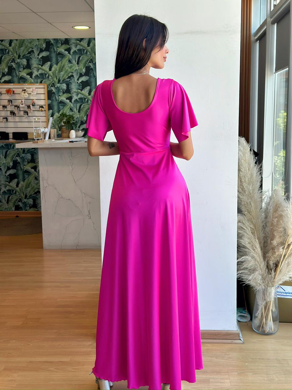 Vestido Clara - Fucsia Talla L