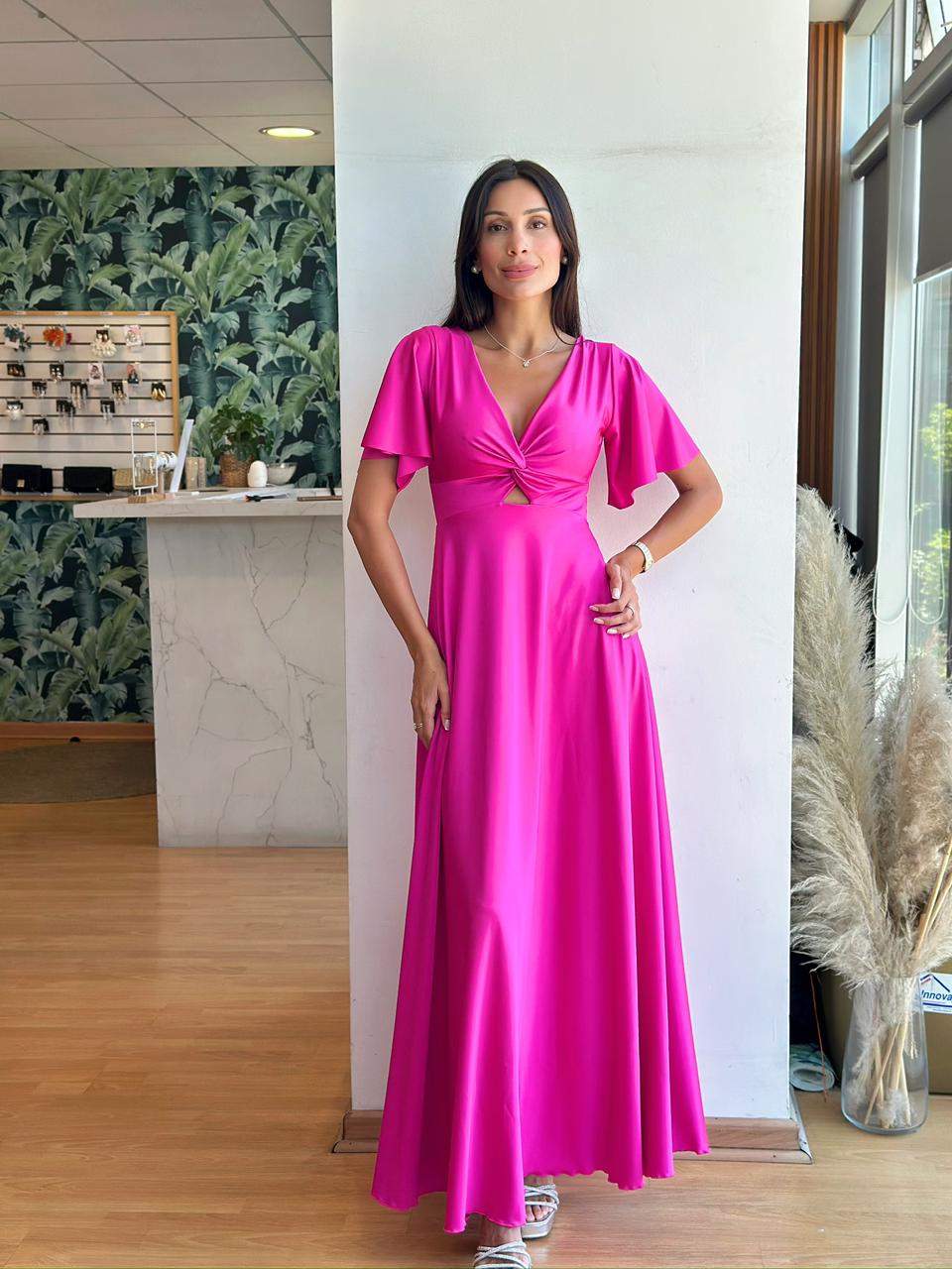 Vestido Clara - Fucsia Talla L