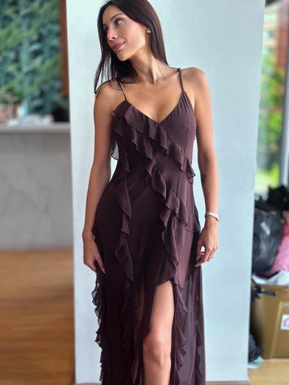 Vestido Luciana - Café Chocolate