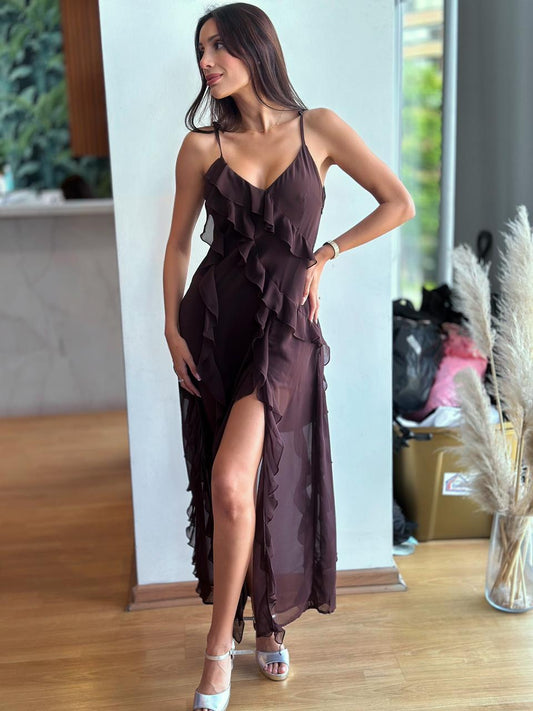 Vestido Luciana - Café Chocolate